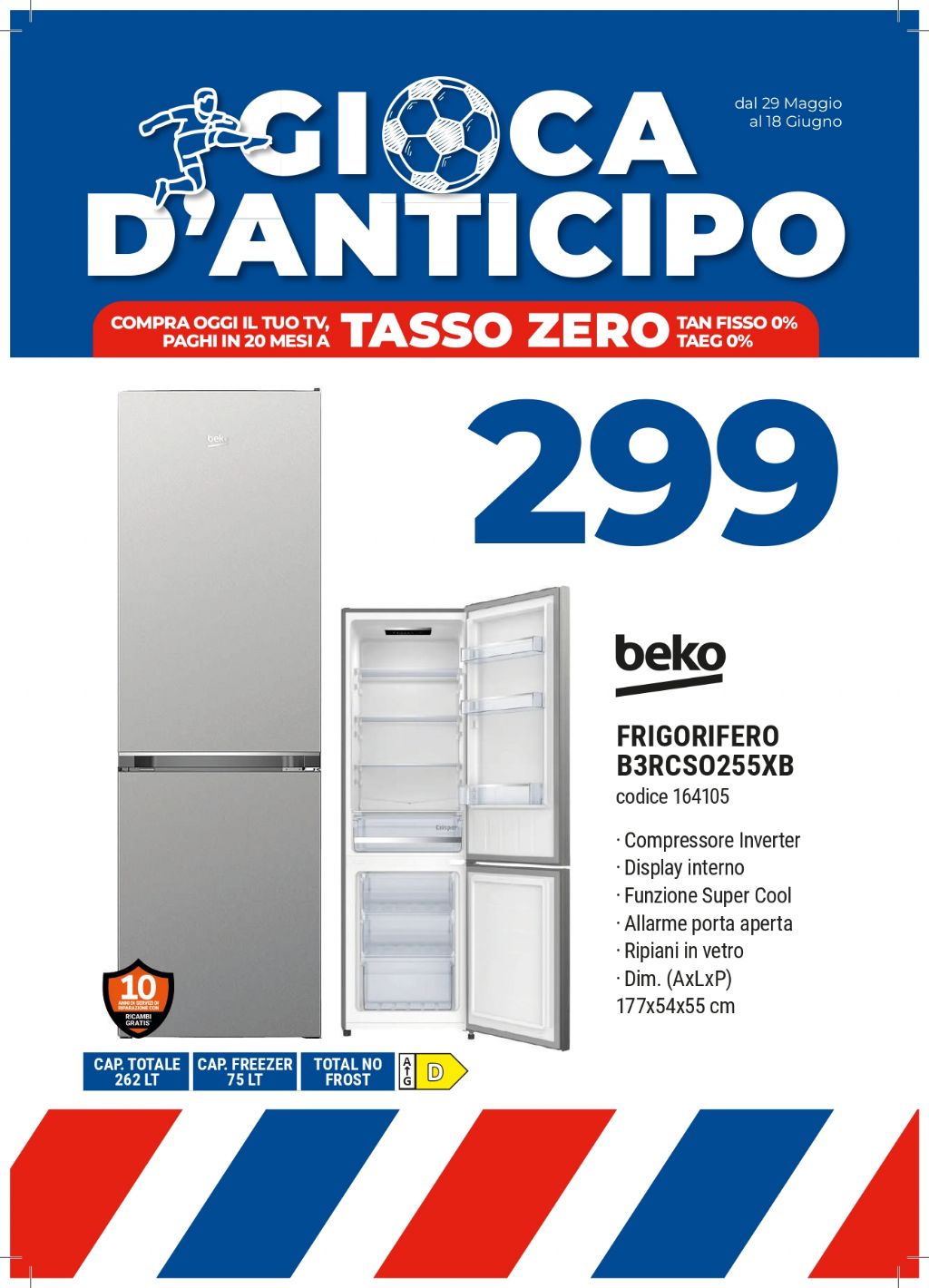 FRIGO BEKO R3RCSO255XB